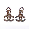 Authentic Vintage Chanel clip on earrings CC logo double C