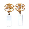 Vintage Chanel earrings | clear color