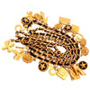 Authentic Vintage Chanel belt necklace CC logo 21 charms bag lion clover