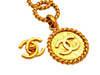 Vintage Chanel belt CC logo medal huge chain