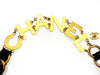 Vintage Chanel belt huge logo leather chain