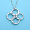 Tiffany & Co necklace chain Elsa Peretti quadrifoglio Silver 925