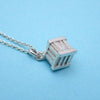 Tiffany & Co necklace chain Atlas roman numeral cube Silver 925
