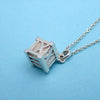 Tiffany & Co necklace chain Atlas roman numeral cube Silver 925