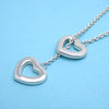 Tiffany & Co necklace chain heart link Silver 925