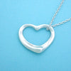 Tiffany & Co necklace chain Elsa Peretti Open Heart Silver 925
