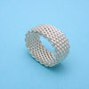 Tiffany & Co ring Somerset mesh Size 6 Silver 925