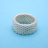Tiffany & Co ring Somerset mesh Size 6 excellent condition Silver 925