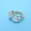 Tiffany & Co ring Paloma Picasso double loving heart Silver 925