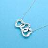 Tiffany & Co necklace chain triple heart pendant Silver 925