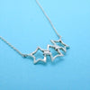 Tiffany & Co necklace chain triple star pendant Silver 925