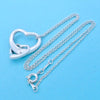 Tiffany & Co necklace chain Elsa Peretti double open heart Silver 925