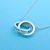 Tiffany & Co necklace chain interlocking rings Silver 925