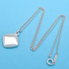 Tiffany & Co necklace chain letter logo plate Silver 925