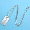 Tiffany & Co necklace ball chain atlas dog tag Silver 925