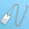 Tiffany & Co necklace ball chain atlas dog tag Silver 925