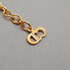 Authentic Vintage Christian Dior necklace chain CD rhinestone