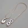 Authentic Vintage Givenchy necklace chain G logo silver