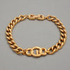 Authentic Vintage Givenchy bracelet G logo link rhinestone