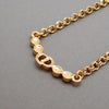 Authentic Vintage Christian Dior necklace chain CD letter logo rhinestone