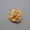 Authentic Vintage Christian Dior pin brooch flower rhinestone