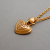 Authentic Vintage Givenchy necklace chain 4G logo heart