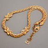 Authentic Vintage Christian Dior necklace chain cross x rhinestone