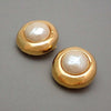 Authentic Vintage Givenchy earrings faux pearl white