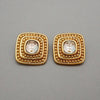 Authentic Vintage Givenchy earrings square rhinestone
