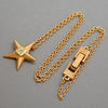 Authentic Vintage Givenchy necklace chain 4G logo star