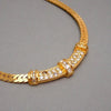 Authentic Vintage Christian Dior necklace chain rhinestone