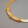 Authentic Vintage Christian Dior necklace chain rhinestone