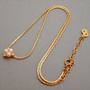 Authentic Vintage Christian Dior necklace chain faux pearl CD rhinestone