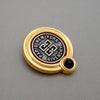 Authentic Vintage Givenchy pin brooch 4G logo black stone