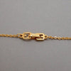 Authentic Vintage Givenchy necklace chain G logo rhinestone
