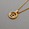 Authentic Vintage Christian Dior necklace chain CD logo rope