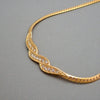 Authentic Vintage Givenchy necklace chain rhinestone