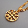 Authentic Vintage Givenchy necklace chain 4G logo rhinestone
