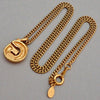 Authentic Vintage Givenchy necklace chain G logo rhinestone