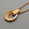 Authentic Vintage Christian Dior necklace chain rope hoop CD