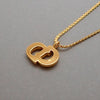 Authentic Vintage Christian Dior necklace chain CD letter logo