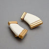 Authentic Vintage Givenchy earrings plastic white