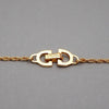 Authentic Vintage Christian Dior necklace chain CD letter logo large