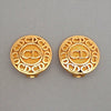 Authentic Vintage Christian Dior clip on earrings CD letter logo