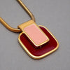 Authentic Vintage Givenchy necklace chain red pink