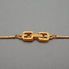 Authentic Vintage Givenchy necklace chain G logo long rhinestone