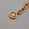 Authentic Vintage Givenchy necklace chain G logo cube link