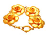 Authentic Vintage Chanel bracelet Gold Camellia
