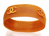 Authentic Vintage Chanel bracelet Gold knitted chain CC logo