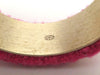 Authentic Vintage Chanel cuff bracelet bangle 3 CC pink tweed